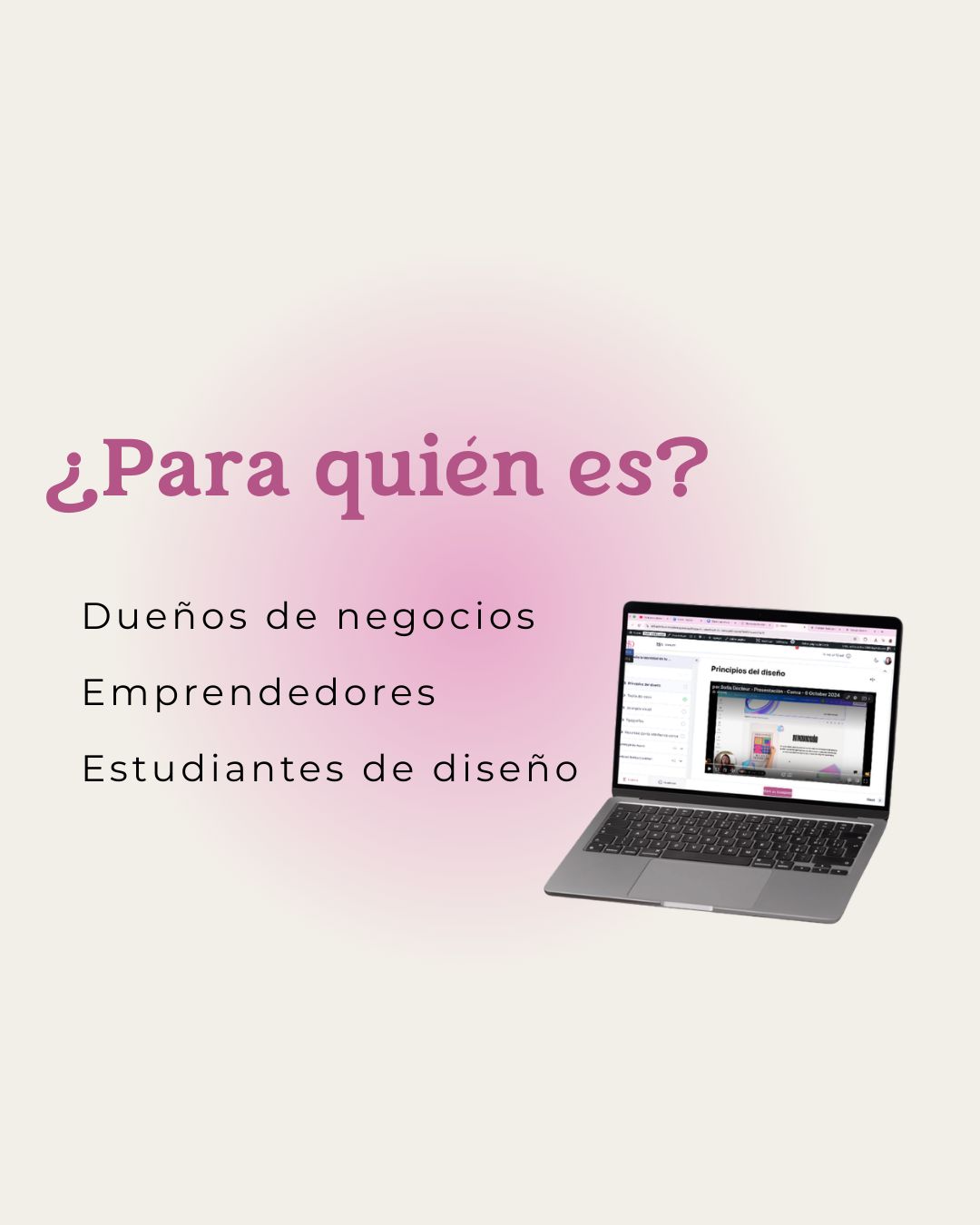 ¿Para quién es el curso?